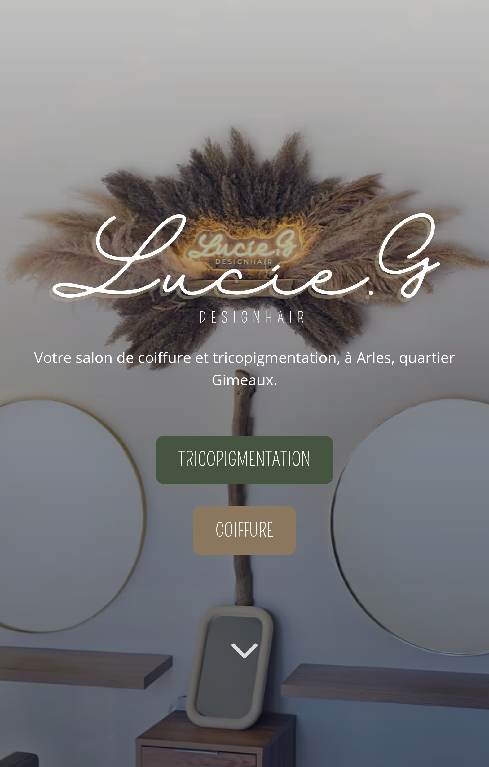 Site vitrine de Lucie G conçu par JMCNS