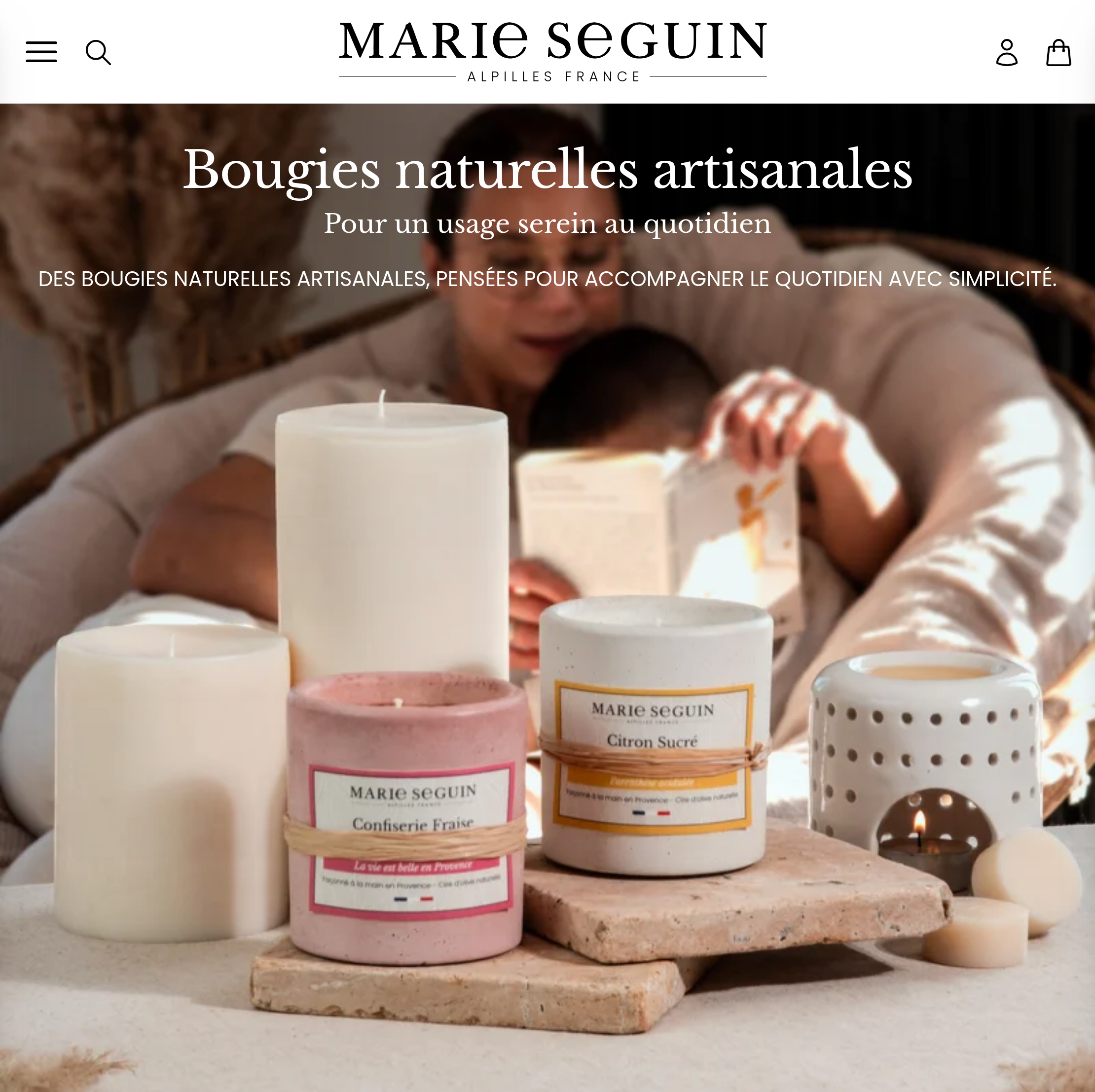 Site e-commerce de MARIE SEGUIN conçu par JMCNS